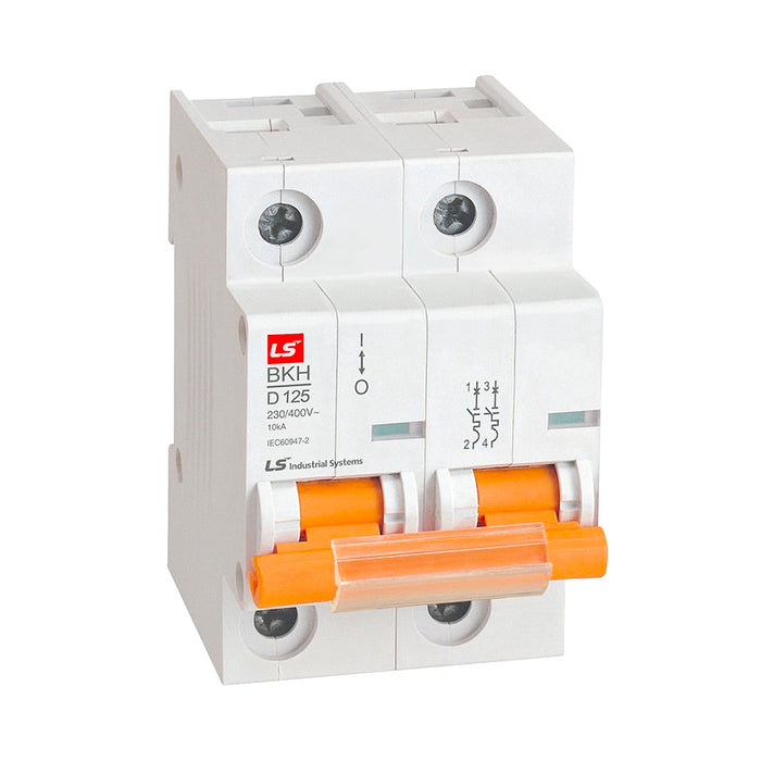 Cầu dao tự động loại tép MCB LS, tải danh định từ 6A ~  125A, dòng cắt 10kA. Tiêu chuẩn quốc tế