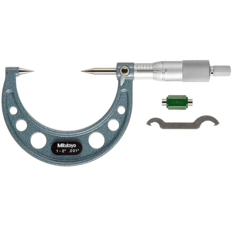 Panme Mitutoyo Series 112 - Point Micrometers, đầu đo nhọn