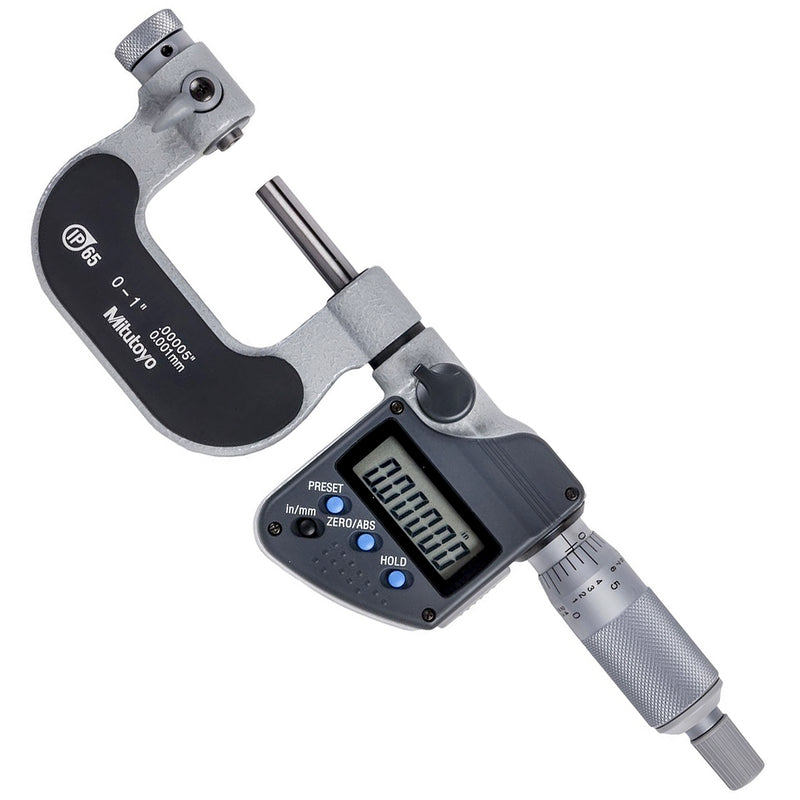 Panme điện tử Mitutoyo Series 326 - Spindle Tip Micrometers. Hàm kẹp mũi nhọn, có thể thay mũi. Có cổng SPC xuất dữ liệu
