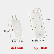 Bộ chia ổ cắm SOPOKA Q5 gập 180 độ, 1 ra 5, chịu tải 2200W, lõi đồng, vỏ chống cháy.