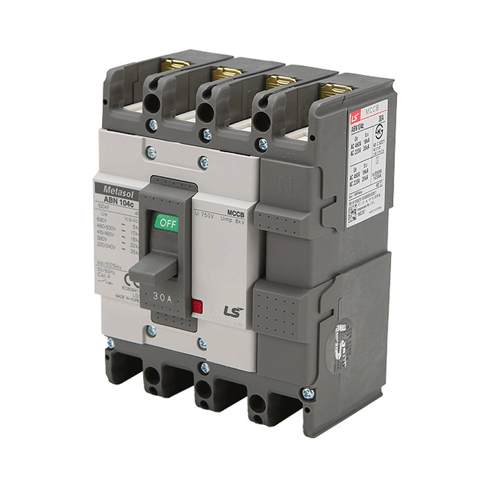 Cầu dao tự động MCCB 4P LS, tải danh định từ 15A ~ 1600A, dòng cắt từ 18kA ~ 75kA