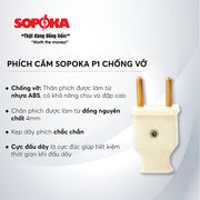 Phích cắm chân tròn 4mm SOPOKA P1 chống vỡ, siêu bền, dẫn điện tốt