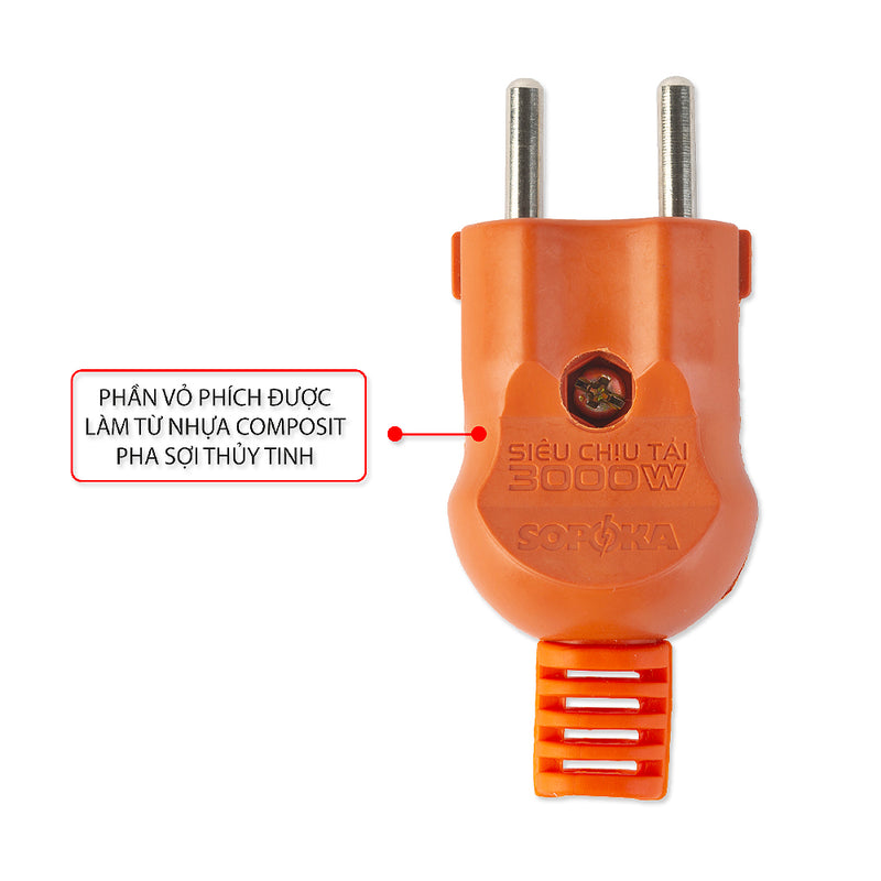 Phích cắm siêu chịu tải SOPOKA P3000W2+