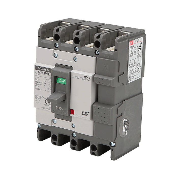 Cầu dao tự động MCCB 4P LS, tải danh định từ 15A ~ 1600A, dòng cắt từ 18kA ~ 75kA