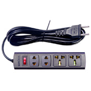 Ổ cắm nối dài SOPOKA 4X màu đen 4 cổng đa năng, công suất 1200W, bền bỉ, hiện đại