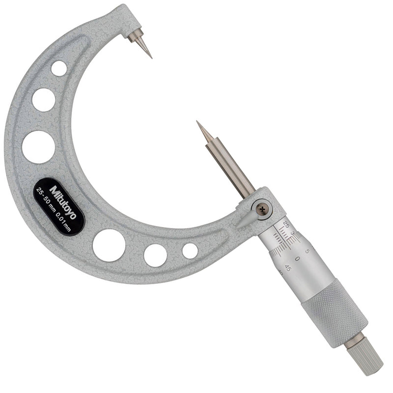Panme Mitutoyo Series 112 - Point Micrometers, đầu đo nhọn