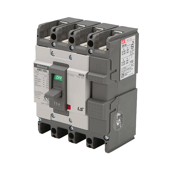 Cầu dao tự động MCCB 4P LS, tải danh định từ 15A ~ 1600A, dòng cắt từ 18kA ~ 75kA