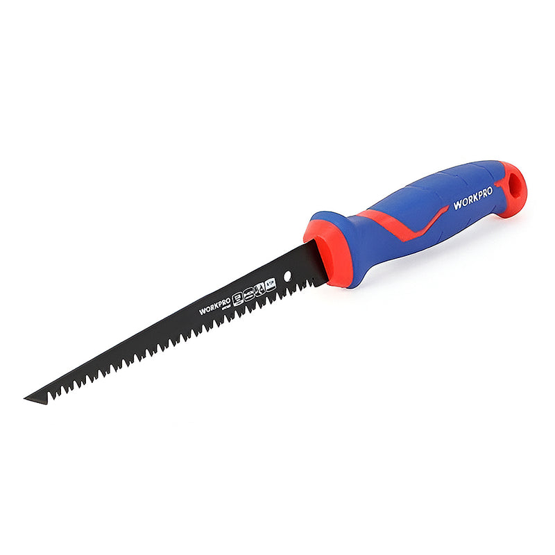 Cưa tay mini vật liệu Bi-Metal, có đầu nhọn, dài 150mm (6 inches), số răng 8TPI có phủ Teflon Workpro WP215017