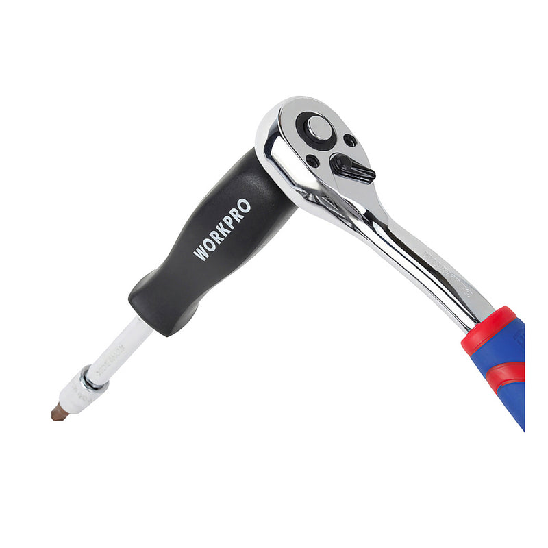 Bộ đầu tuýp và cần siết tự động đầu cốt 1/4 inch 45 món Workpro WP202540