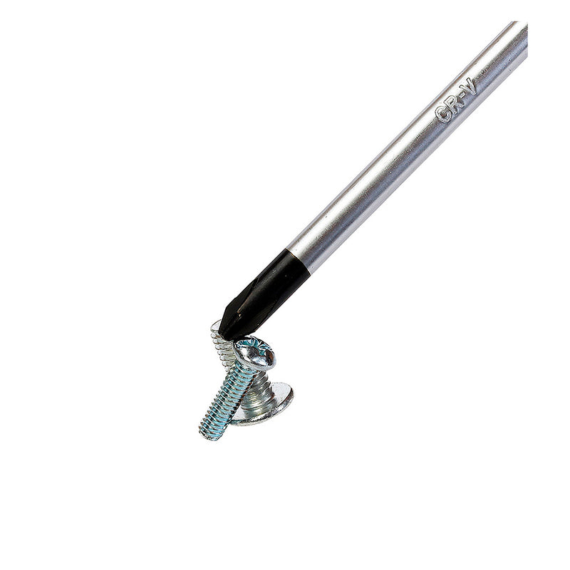 Bộ 2 cây tua vít (1 cây đầu bake, 1 cây đầu dẹp) thép CR-V mạ chrome chống gỉ, có nam châm, tay cầm bọc nhựa chống trượt Workpro WP200503