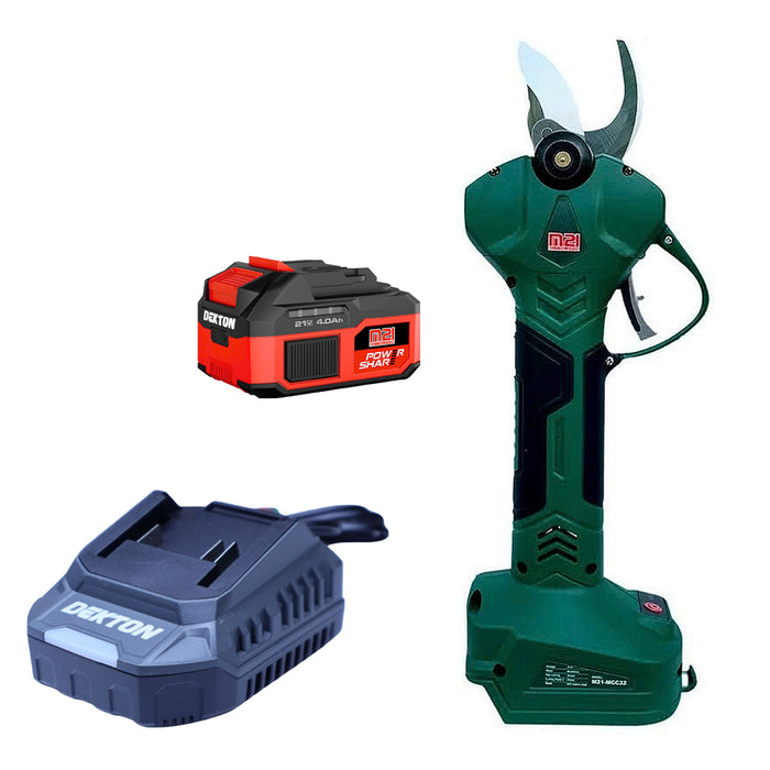 Máy cắt cành Dekton M21-MCC32 dùng pin 21V, khả năng cắt tối đa 32mm