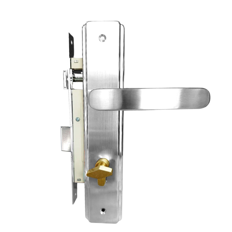 Ổ khóa tay gạt Việt Tiệp 04183 chất liệu bằng Inox với ổ 2 đầu