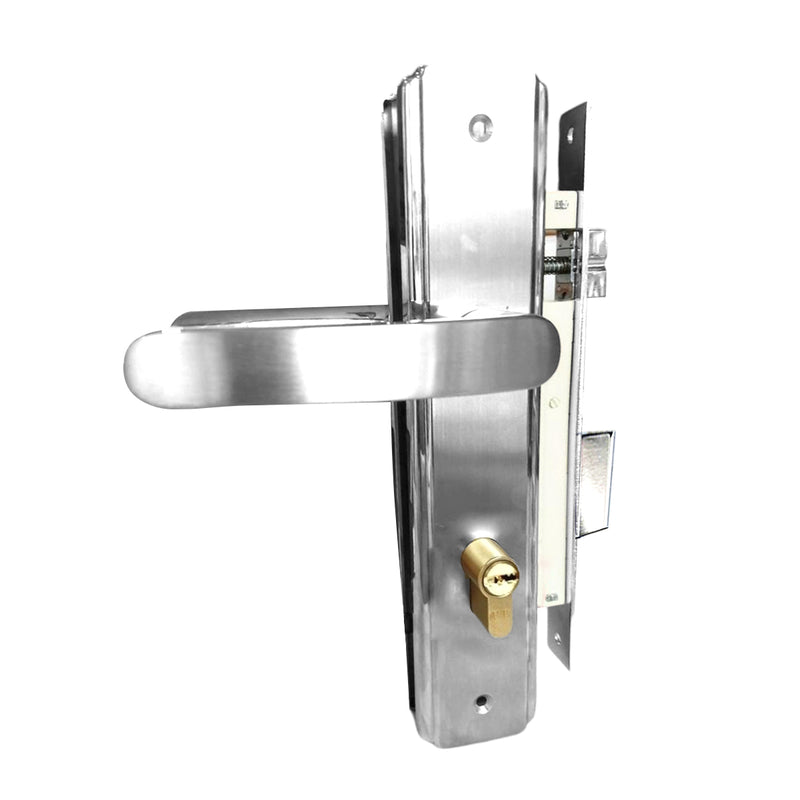 Ổ khóa tay gạt Việt Tiệp 04183 chất liệu bằng Inox với ổ 2 đầu