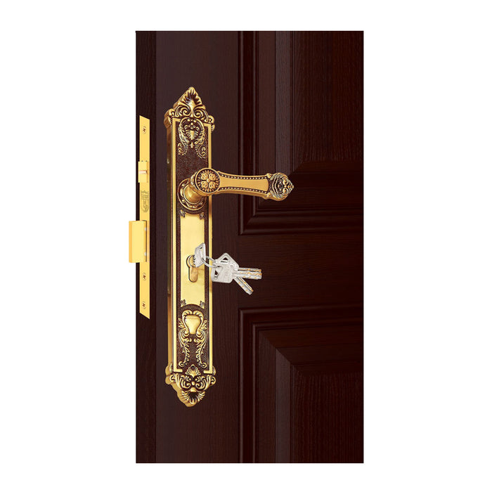 Ổ khóa tay gạt Việt Tiệp 04186 chất liệu bằng đồng với ổ 2 đầu