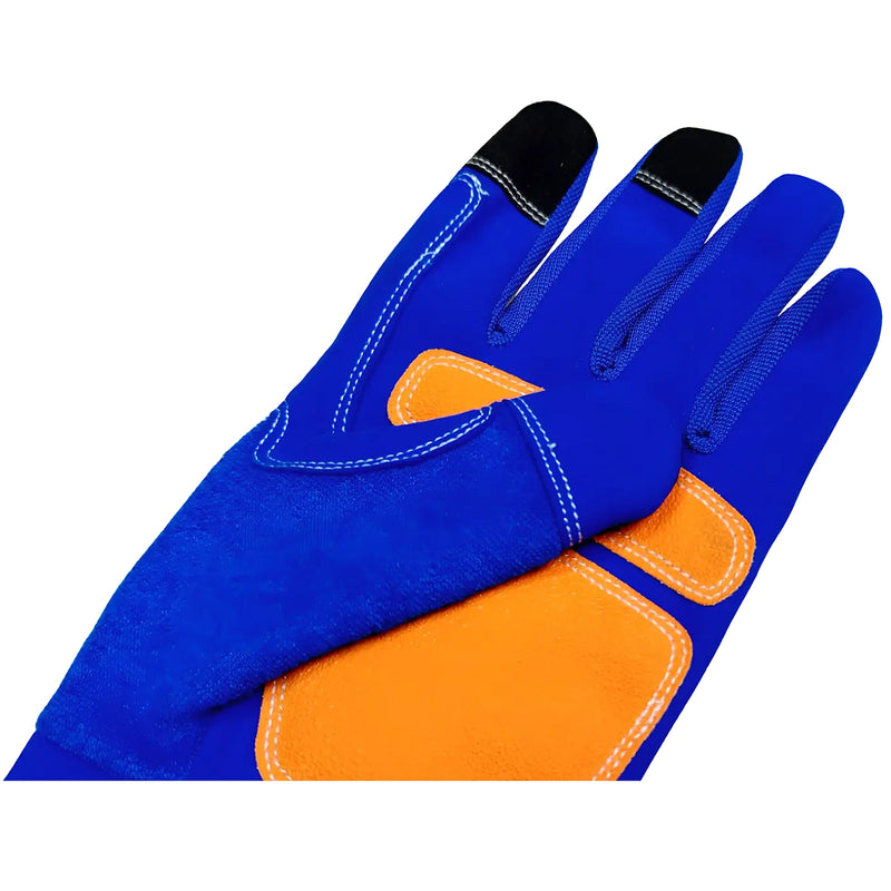Găng tay cơ khí Size XL Wadfow WMG1E03, lòng bàn tay được gia cố bằng da PVC, 3 ngón dùng được màn hình cảm ứng