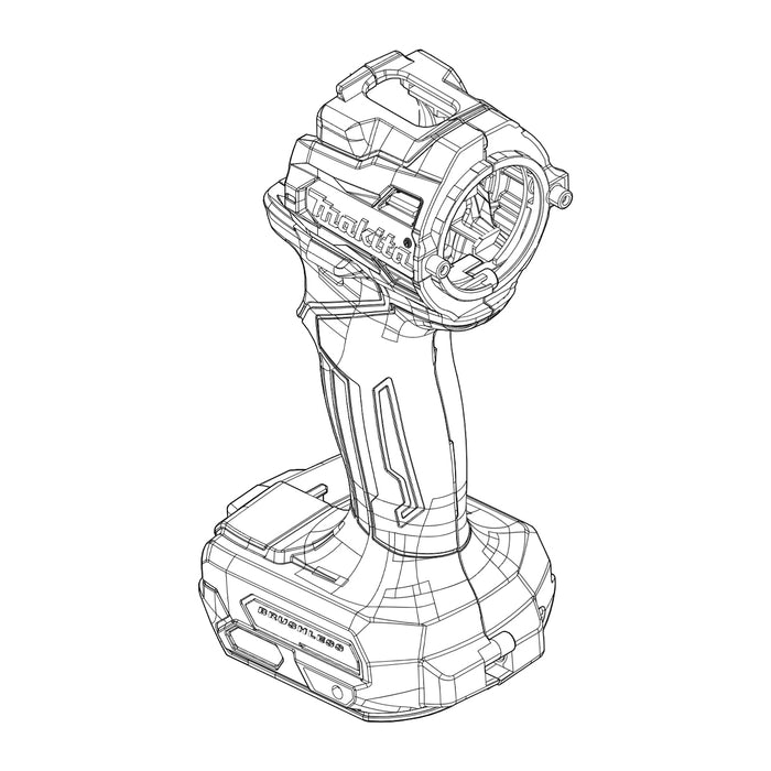 Bộ vỏ máy cho DF002G, HP002G Makita mã số Makita 183S03-4