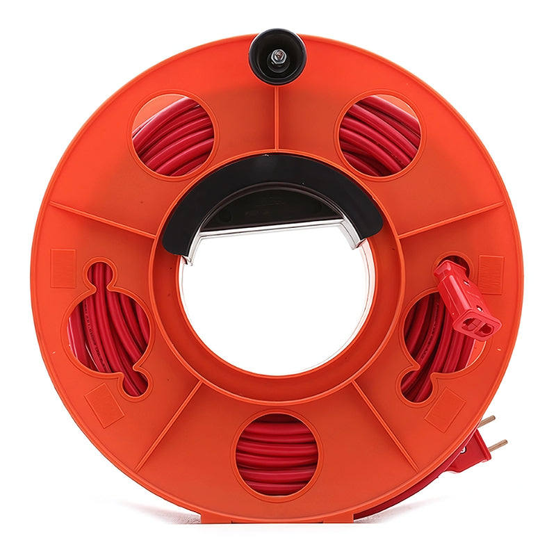 Phích cắm nối dài chịu tải cao 15A có tay quay LIOA QTX5015 dây dài 50m dành cho công trường