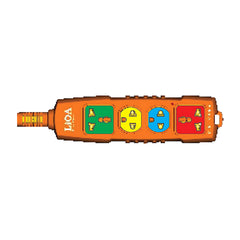 Phiên bản LIOA 4P-3M/2-15A: tải 15A, công suất 3300W, dây dài 3m, dây 2 lõi, tiết diện 1,5mm²