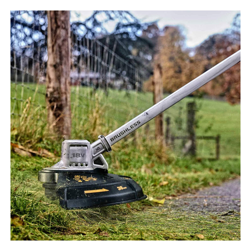 Máy cắt cỏ Dewalt DCMST561 chiều rộng cắt 36cm, dùng Pin 20Vmax, có thể gập lại