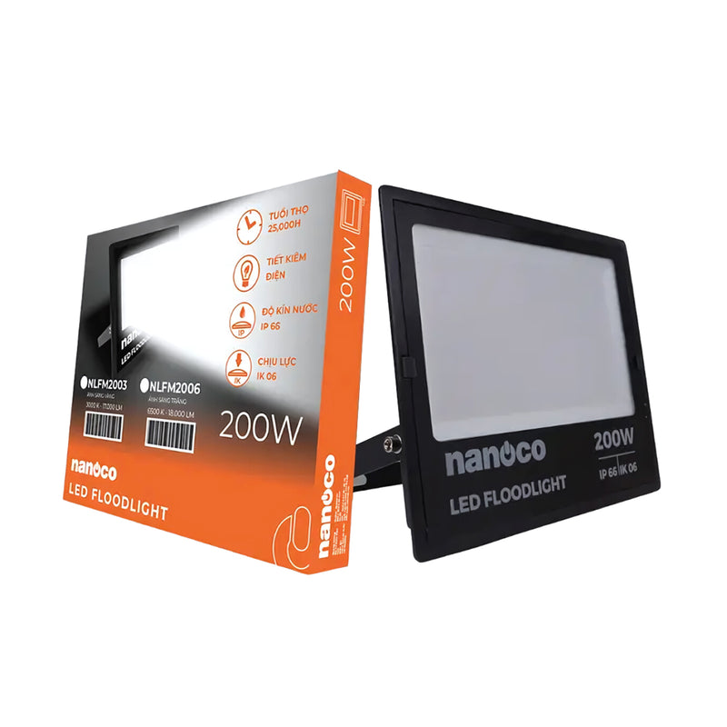 Đèn pha Led NANOCO công suất từ 10W - 200W, quang thông từ 700 lumen - 18.000 lumen