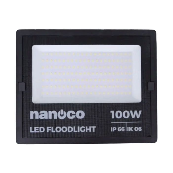 Đèn pha Led NANOCO NLFM10 công suất 100W/220V, quang thông từ 8.500 lumen đến 9.000 lumen