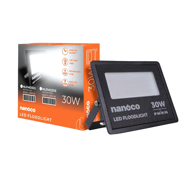 Đèn pha Led NANOCO công suất từ 10W - 200W, quang thông từ 700 lumen - 18.000 lumen