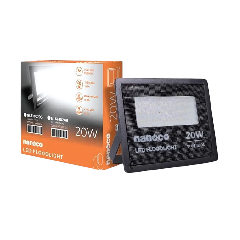 Đèn pha Led NANOCO công suất từ 10W - 200W, quang thông từ 700 lumen - 18.000 lumen