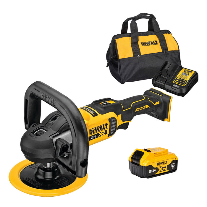 Máy đánh bóng Dewalt DCM849 dùng Pin XR 20Vmax, đường kính lưỡi từ 125mm đến 180mm