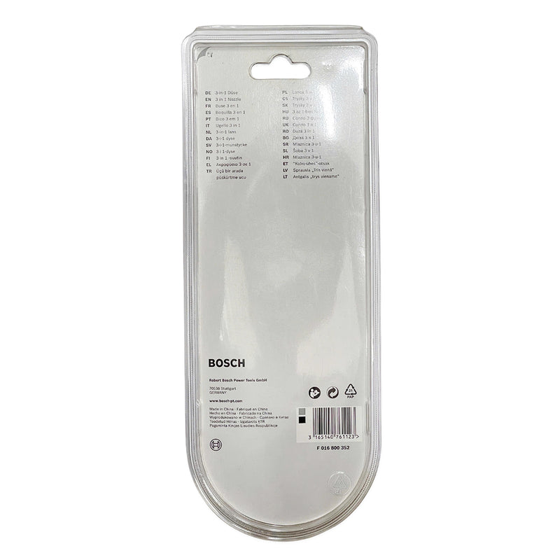 Đầu phun xịt rửa 3 trong 1 Bosch F016800352 dùng cho các máy xịt rửa dòng Aquatak