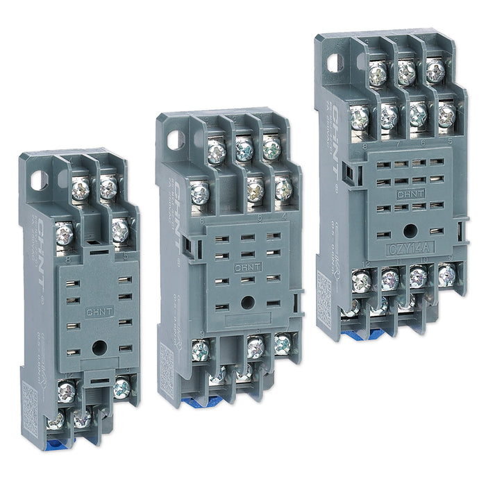 Chân đế lắp cho relay kiếng chân dẹp Chint (có tương thích với NXJ Series)