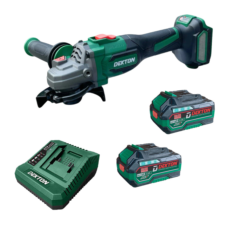 Máy mài góc Dekton M21-AG100PROMAX dùng pin 21V, đường kính lưỡi 100mm