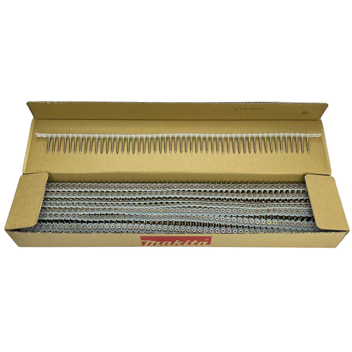 Hộp 1000 vít cuộn Makita F-31201 dùng cho ván ép và gỗ cứng, kích thước PH2, chiều dài 40mm