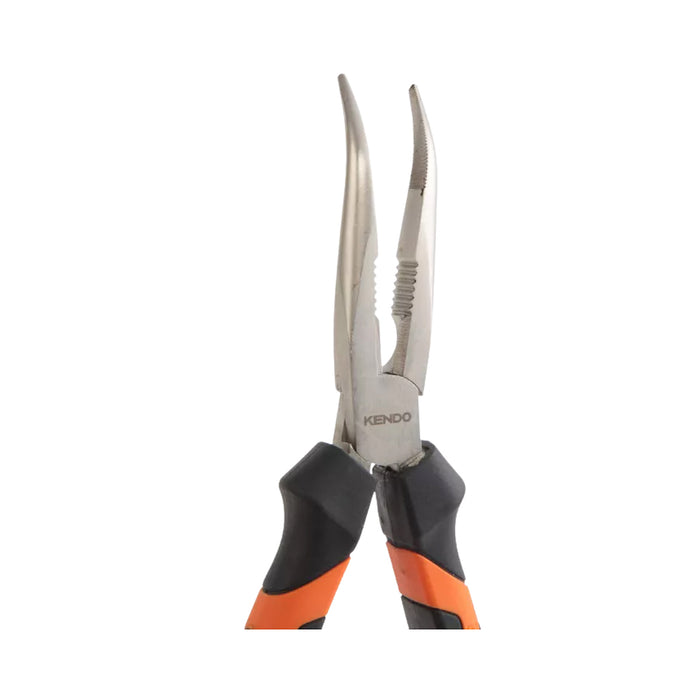 Kìm nhọn mỏ cong Kendo dài 6 inch - 8 inch (160mm - 200mm) vật liệu thep carbon mạ nickel