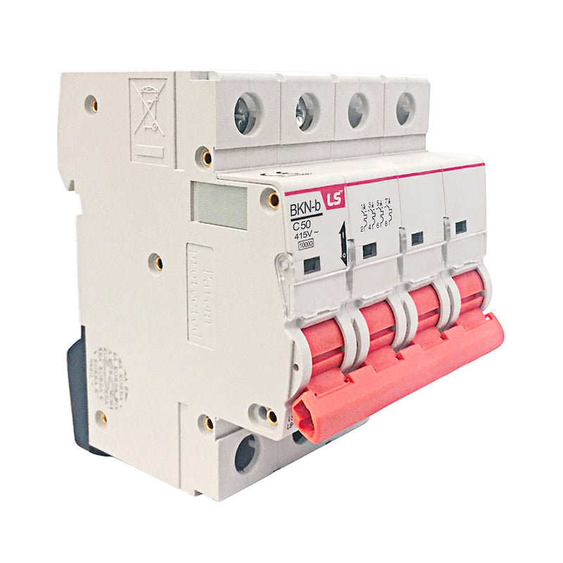 Cầu dao tự động loại tép MCB LS, tải danh định từ 6A ~  125A, dòng cắt 10kA. Tiêu chuẩn quốc tế