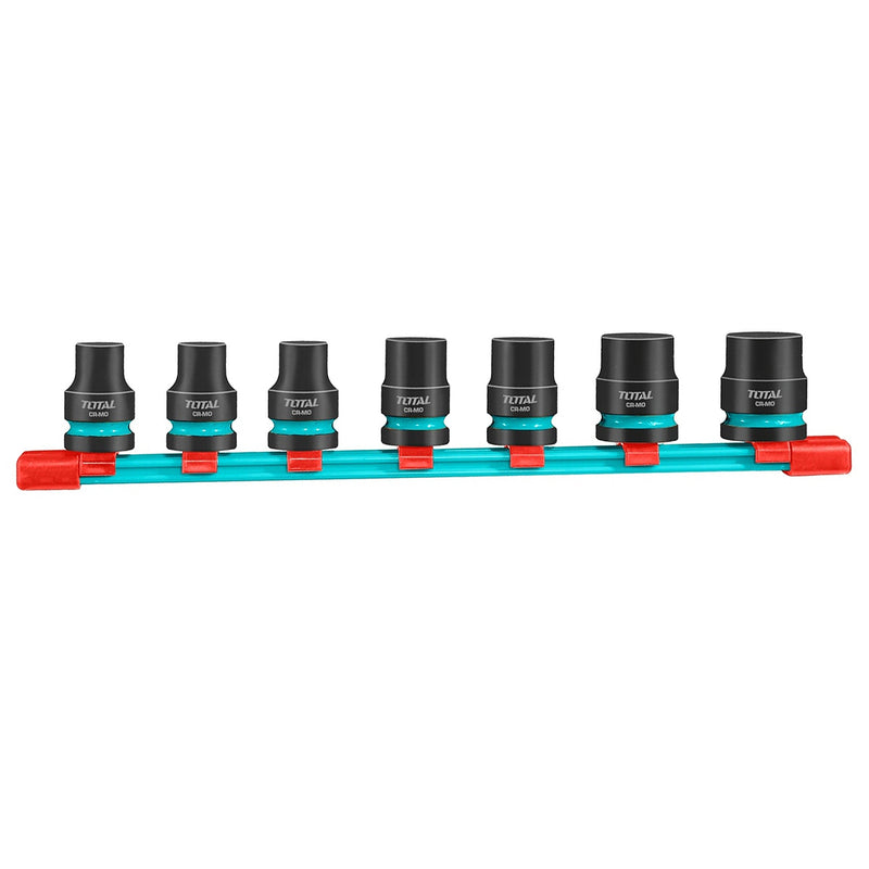 Bộ đầu tuýp 7 chi tiết Total THKISD12073 cốt 1/2 inch, kích thước từ 10mm - 19mm