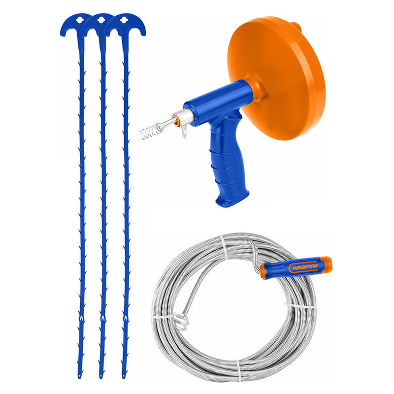 Bộ dụng cụ thông tắc đường ống 5 chi tiết Wadfow WDD9301