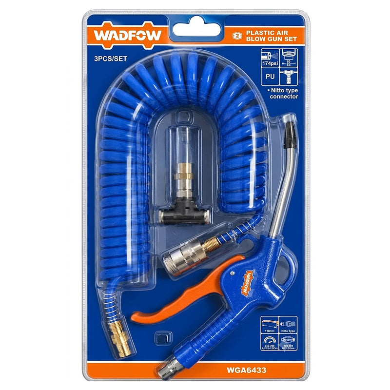 Bộ súng thổi kèm dây dẫn khí nén Wadfow WGA6433