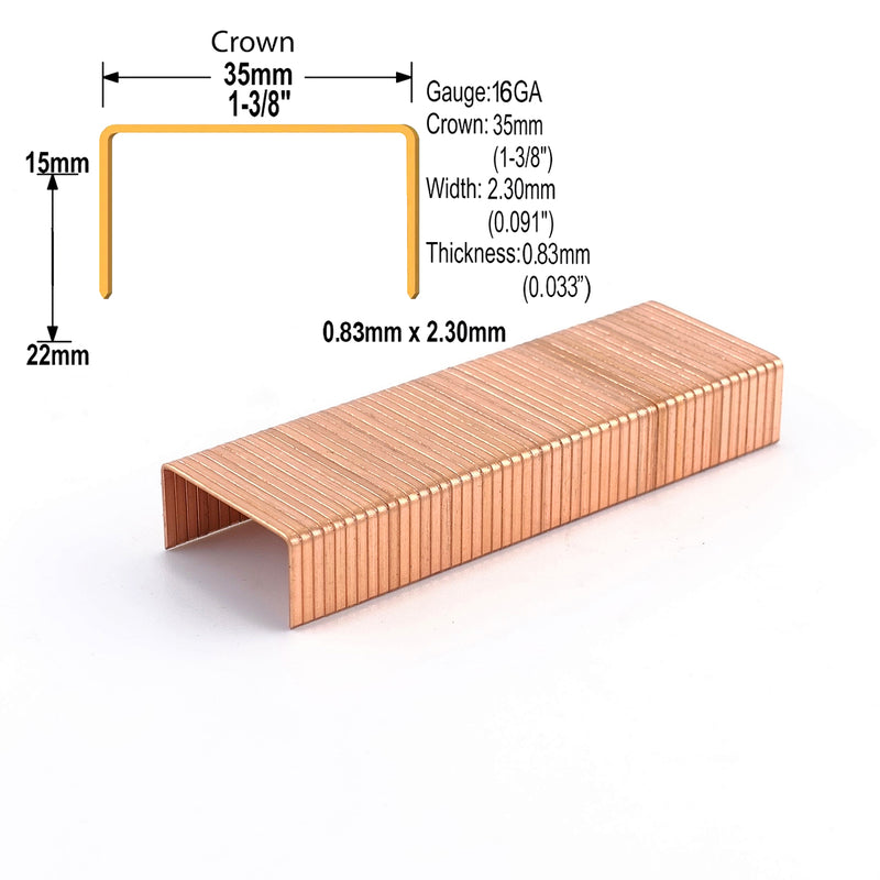 Ghim Đóng Thùng Carton Chuẩn C (C-Type Staples) - Kim Bấm Mạ Đồng Đóng Thùng 3515/3518/3522