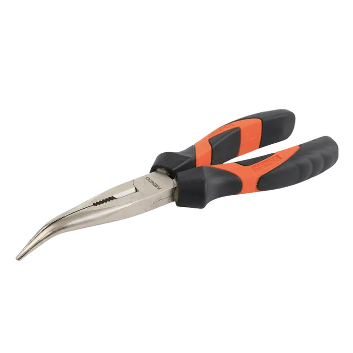 Kìm nhọn mỏ cong Kendo dài 6 inch - 8 inch (160mm - 200mm) vật liệu thep carbon mạ nickel