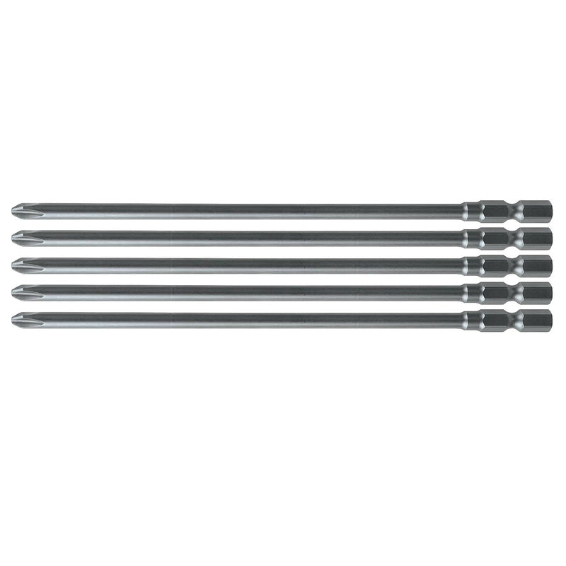 Túi 5 mũi vít bake Makita kích thước PH2, chiều dài từ 122mm - 182mm, đuôi lục giác 6.35mm (1/4 inch)