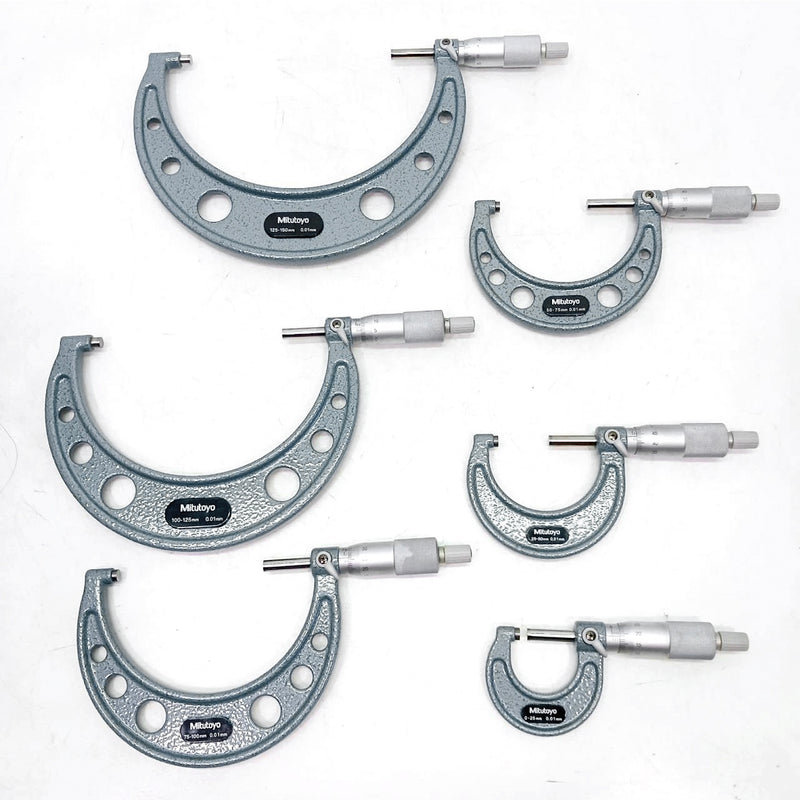 Bộ 6 cây Panme đo ngoài Mitutoyo Mã số 103-913-40, đáp ứng dãy đo từ 0 - 150mm