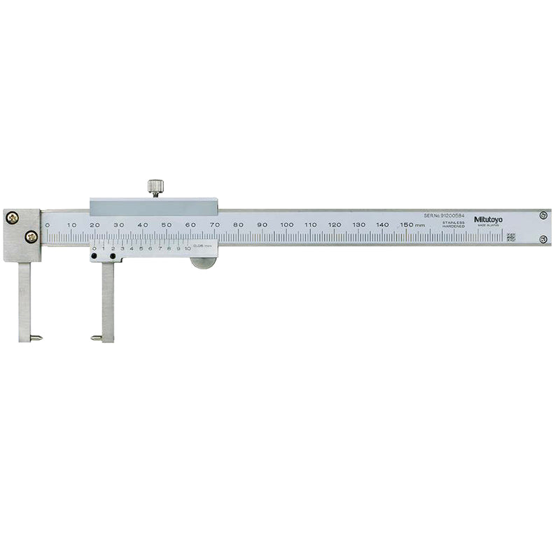 Thước kẹp cơ Mitutoyo Series 536 Neck Caliper, hàm kẹp cổ chai Point Jaw, mũi nhọn