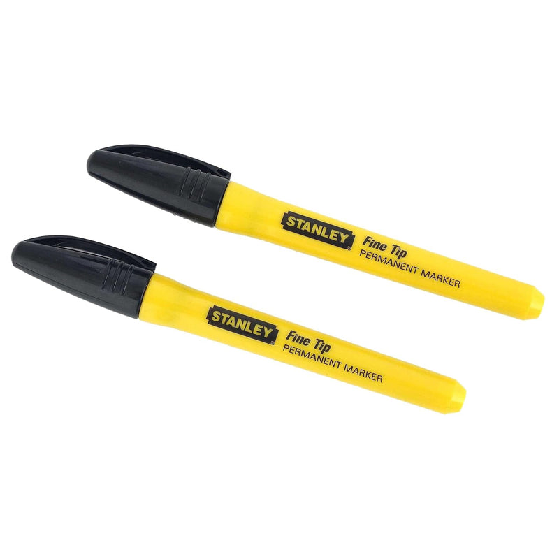 Vỉ 2 bút lông dầu lấy dấu, ngòi nhọn Stanley 0-47-316