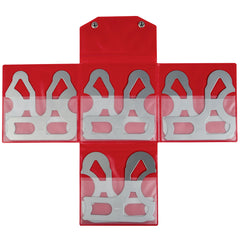 Hệ Inch / 186-905　08 Lá　Chính xác ±0.0016 in　Dãy đo 9/16 - 1 in　Holder