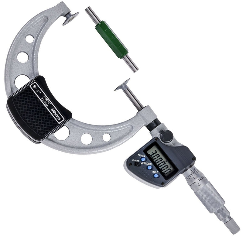 Panme điện tử Mitutoyo Series 369 - Disc Micrometers, Non-Rotating Spindle. Hàm kẹp đĩa, trục đo không xoay. Có cổng SPC xuất dữ liệu
