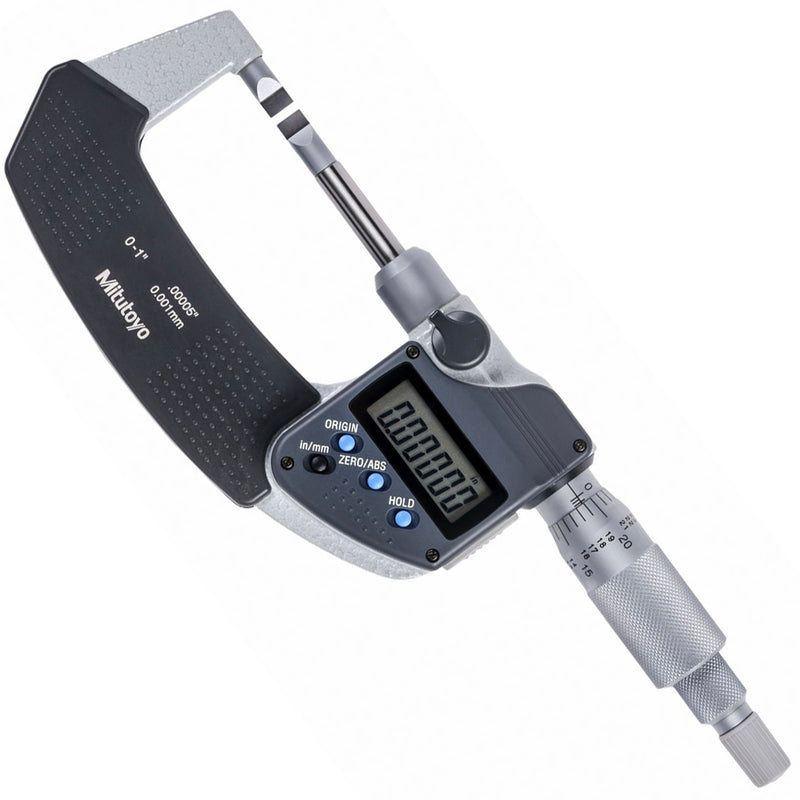 Panme điện tử Mitutoyo Series 422 - Blade Micrometers, None rotating, Dòng tiêu chuẩn, Hàm đo dẹp, trục đo không xoay