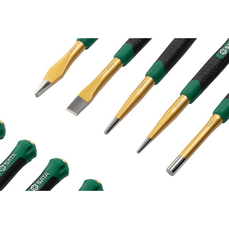 Bộ mũi đột và mũi đục kim loại 10 chi tiết SATA 09165