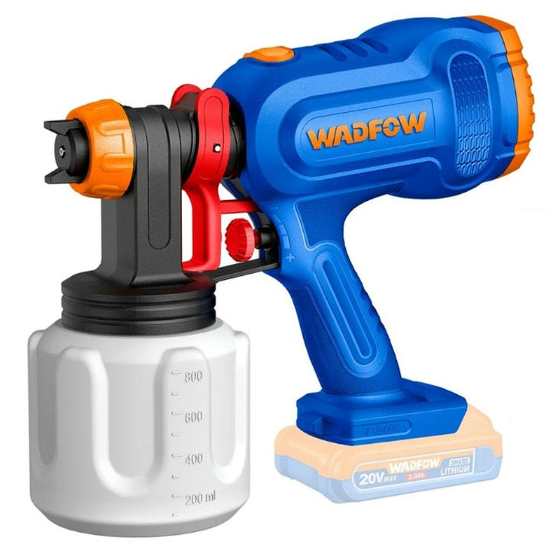 Máy phun sơn Wadfow WSU3066 dùng Pin 20V, dung tích 800ml