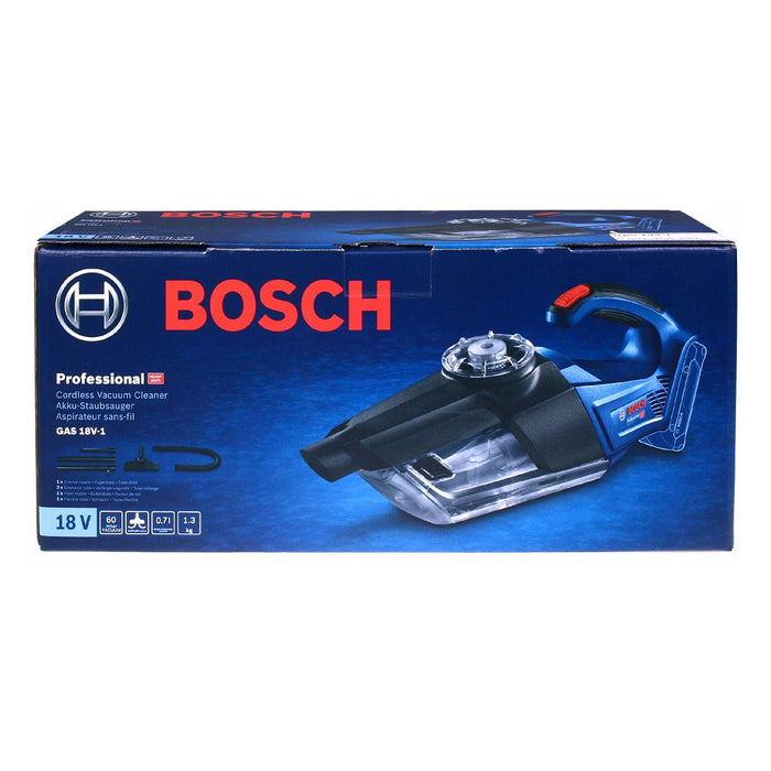 Máy hút bụi cầm tay Bosch GAS 18V-1 dùng Pin 18V dung tích 0.7L, lực hút 6kPa ( hút khô )