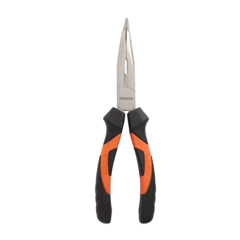 Kìm nhọn mỏ cong Kendo dài 6 inch - 8 inch (160mm - 200mm) vật liệu thep carbon mạ nickel